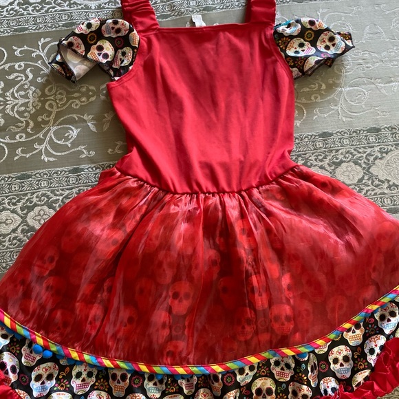 DAY OF THE DEAD DRESS SIZE MEDIUM 🌟EUC🌟 - Picture 5 of 12